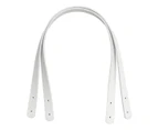 Removable Pu Leather Bag Shoulder Strap Belt Handbag Shoulder Bag Accessories Belt Handbag Belt White(2pcs)