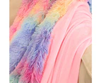 Tie-dye Blanket, Sofa Rainbow Blanket, Winter Double-layer Gift Plush Blanket, Crystal Blanket 130x160cm, Rainbow
