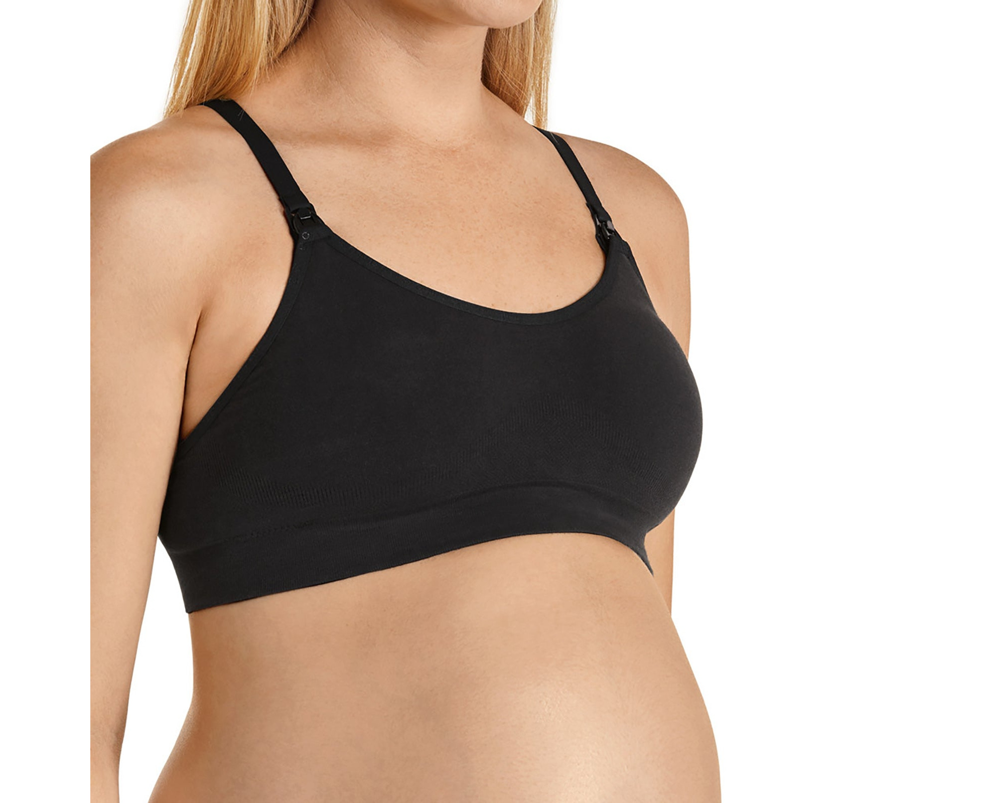 Bonds womens seamfree wireless wire free grey comfy sports bra