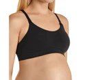 2x Bonds Maternity Nursing Breastfeeding Pregnancy Crop Bra Black Grey