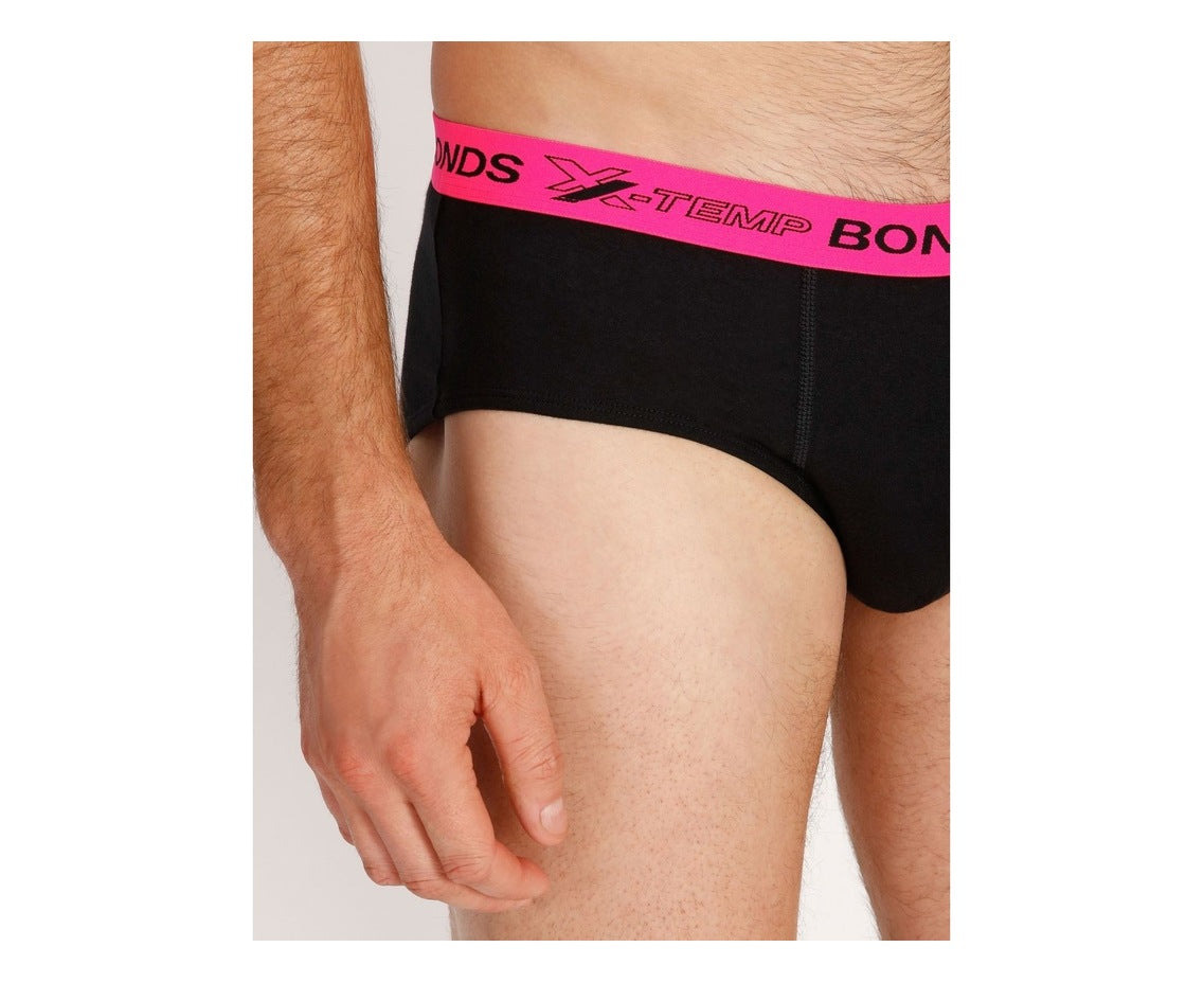 Bonds X-Temp Briefs (Black/Pink)