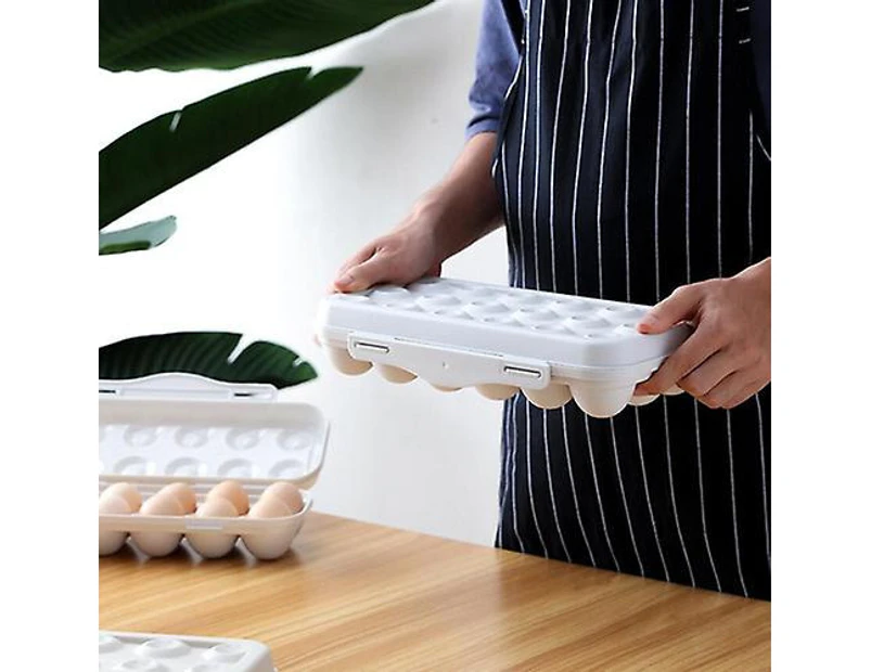 Stackable Egg Storage Tray Grey 18 Eggs (grey) (1pcs)