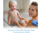 Super Soft Exfoliating Bath Sponge, 3d Baby Bath Sponge, Dead Skin Massager Cleaning Shower Sponge 4 PCS