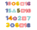 Wooden Number Learning Puzzle Toy Montessori Educational Learning Puzzle Matching Board