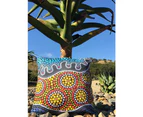 Dot Art Cushion Cover | Multicolour SEASIDE 50cm Square