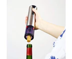 Tire-bouchon électrique ouvre-bouteille, ouvre-vin en acier inoxydable avec coupe-feuille, tire-bouchon automatique rechargeable par USB