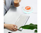 Blue-WYJBD USB Coffee Heating Coaster, with Stirring Function, 55 Degree Constant Temperature Insulation Coaster, with Night Light Effect,Blue