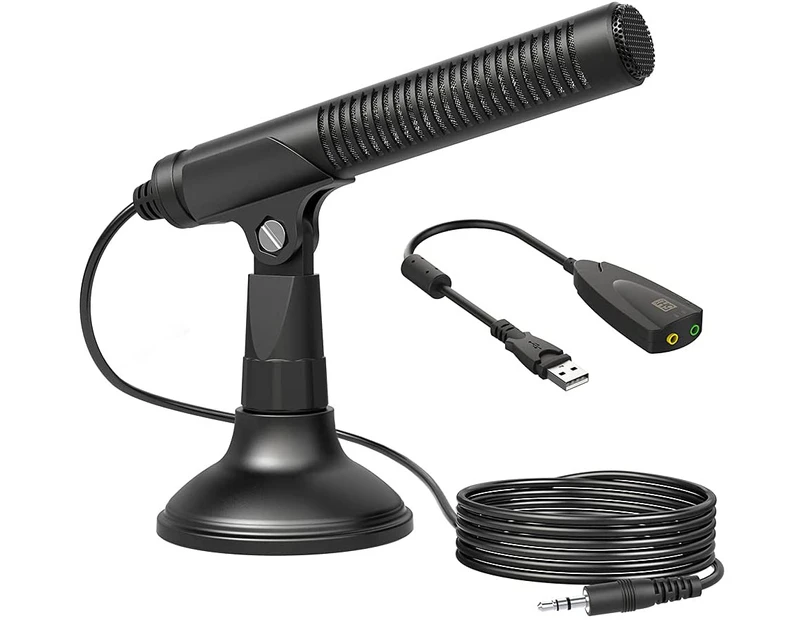 PoP voice USB Microphone, Condenser Computer PC Mic for Recording, Gaming, Streaming