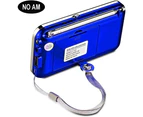 Blue-YMDJL Portable FM Radio,Mini Digital Radio Music Player with Speaker Support Micro SD/TF Card/USB, Auto Scan Save, No AM (Blue)