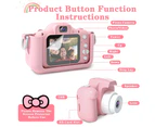 Children's digital camera with silicone cat cover-pink