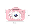 Cute cartoon children's digital camera fall proof-Unicorn pink