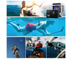 Action Camera FHD 1080P 12MP, 98FT/30M Underwater Waterproof Camera，Wide Angle Sports Camera with Accessories-
