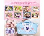 Children's cartoon camera, mini fun camera,-blue