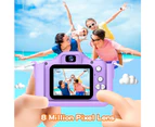 Children's cartoon camera, mini fun camera,-purple