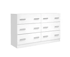 Artiss 6 Chest of Drawers Cabinet Dresser Tallboy Lowboy Storage Bedroom White
