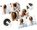 Elastic Hair Bands Ponytail Holders, 2mm Elastic Hair Ties No Metal Hair Ties Soft Hair Bobbles For Women, Girls, Men, Kids(black)100 Pcs