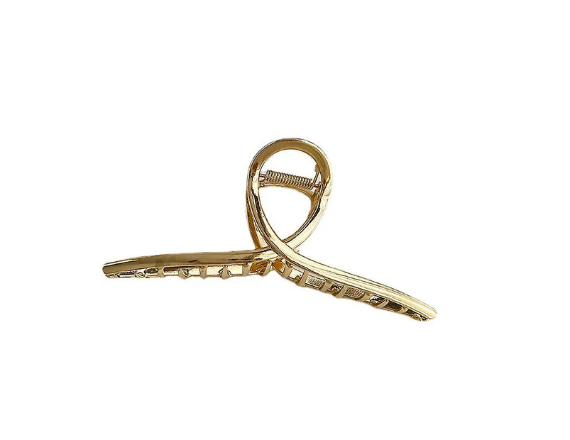 Metal Strong Hair Nonslip Large Hair Claw Clip Nonslip Hair Clips Hairpin Fashion Hair Styling Accessories For Women And Girls Thin Thick (1pcs, Gold)