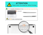 For Old Version MacBook Air 13 Inch Case (2017-2010 Release) Model: A1466 / A1369, Plastic Hard Shell Case with Keyboard for Apple Mac Air 13" Clear
