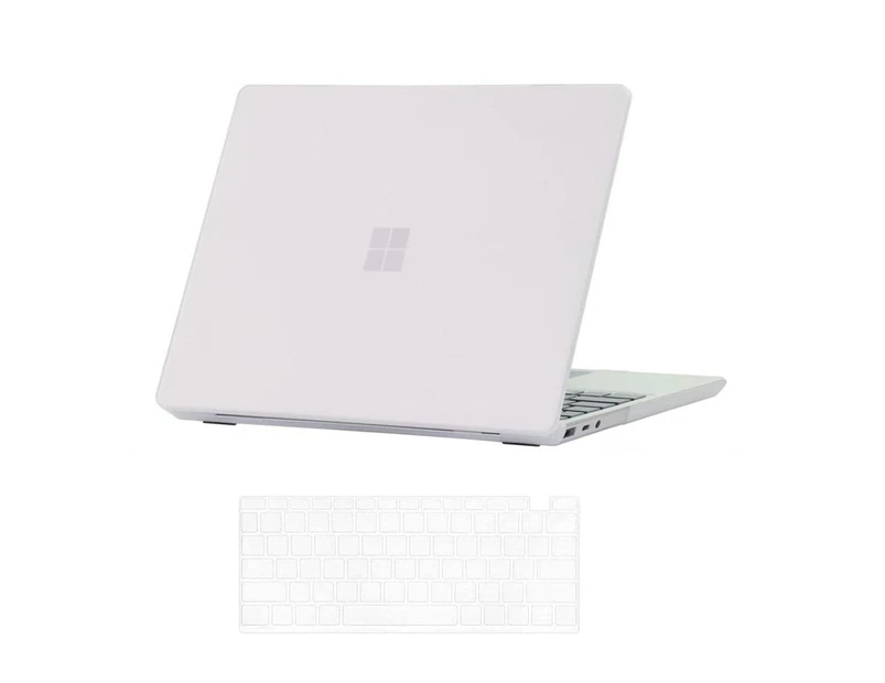 Case for Microsoft Surface Laptop Go 1 / Go 2 12.4 inch 2022 2020 2019 Matte Protective Case Hard Shell Laptop Cover + Keyboard Cover Skin Clear