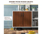Giantex Modern Buffet Sideboard 2-Doors Kitchen Storage Cabinet w/Metal Legs Coffee Bar Cabinet for Dining Room