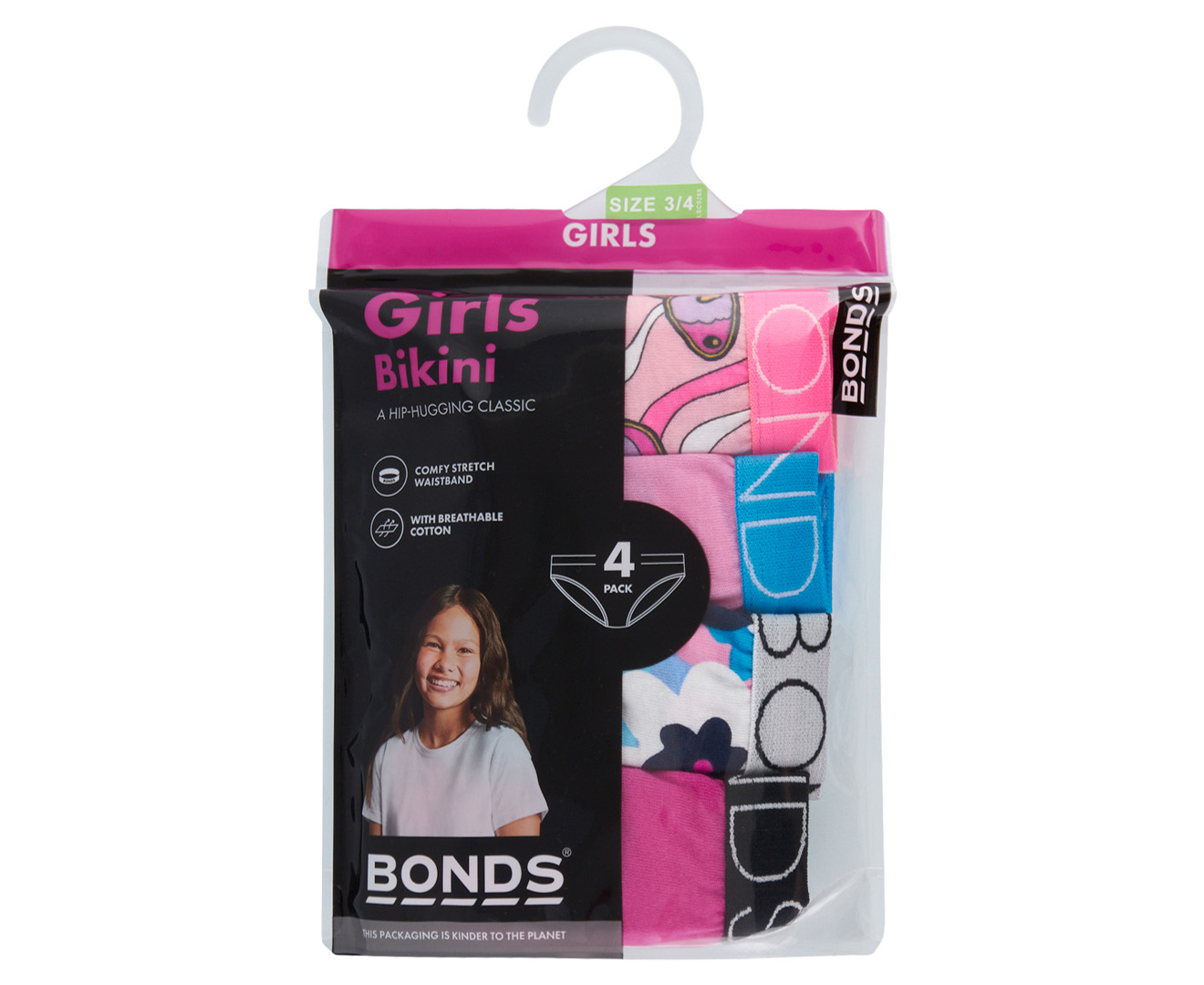 Bonds Girls Bikini Briefs - 5 Pack