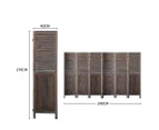 Levede 6 Panel Partition Room Divider Folding Screen Privacy Stand Wood 170X240
