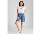 Millers Chambray Shorts - Womens - Navy Spots