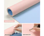Light Blue/Baby Pink-Desk Pad Desk Protector Mat - Dual Side PU Leather Desk Mat Large Mouse Pad, Writing Mat Waterproof Desk Cover Organizers Office