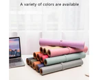 Brown-80*40-Leather Desk Pad Non-Slip Mouse Pad, 80*40 Waterproof Desk Writing Mat, Large Desk Blotter Protector