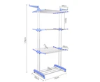 6 Tiers Foldable Garment Hanger Clothes Airer Drying Rack Laundry Support Horse