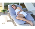 Pharmedoc Pregnancy Pillow U Shape Full Body Pillow Maternity Support Detachable Extension(with Travel/storage Bag)