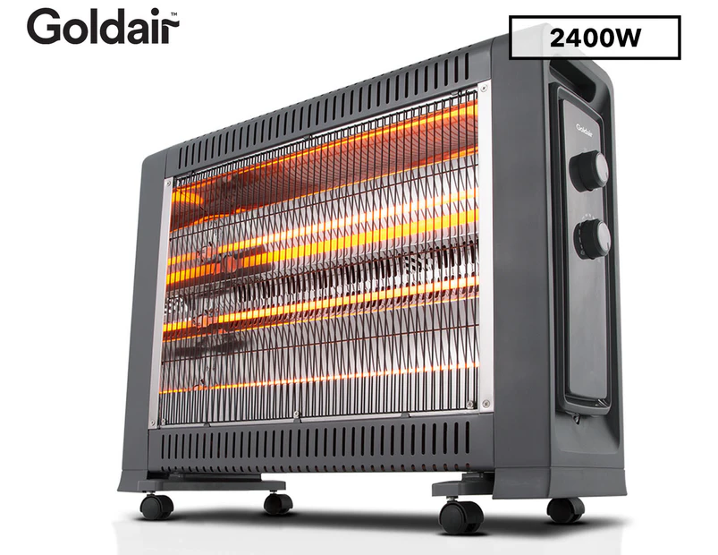 Goldair 2400W 3-Bar Radiant Heater w/ Turbo Fan - GIR375