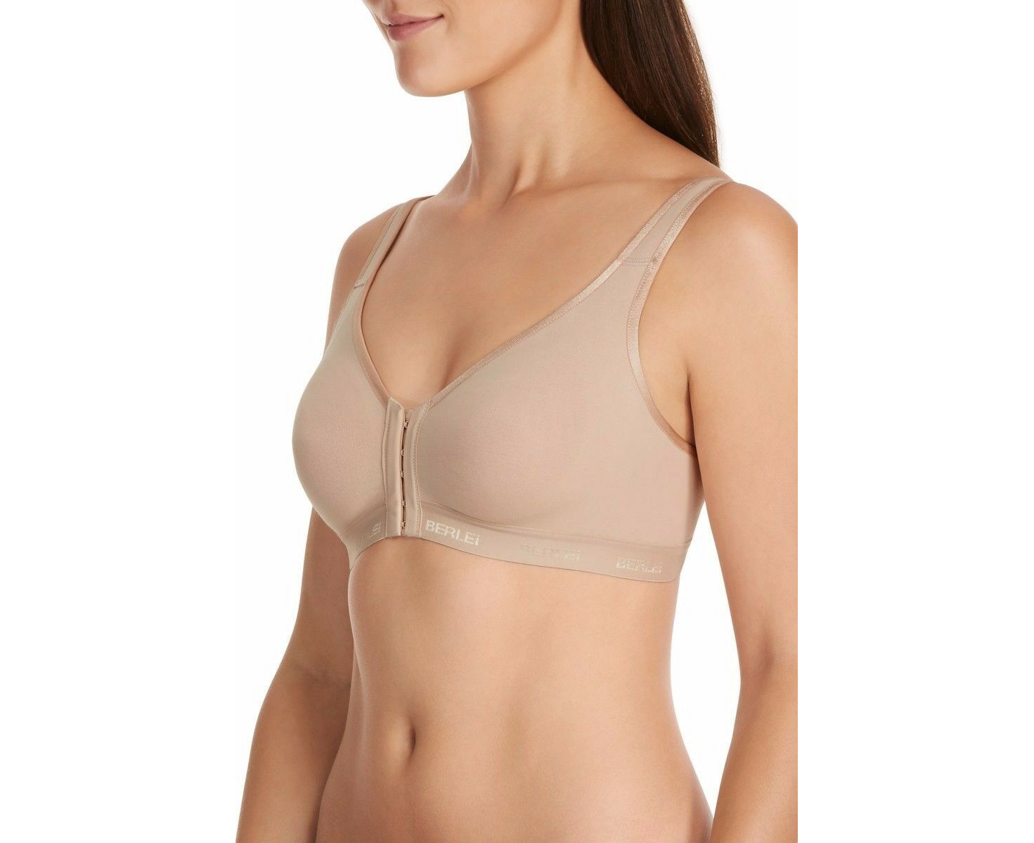 Women Berlei Post Surgery Wirefree Nude Comfortable Bra Cotton