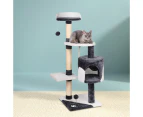 i.Pet Cat Tree 112cm Tower Scratching Post Scratcher Wood Condo House Furniture