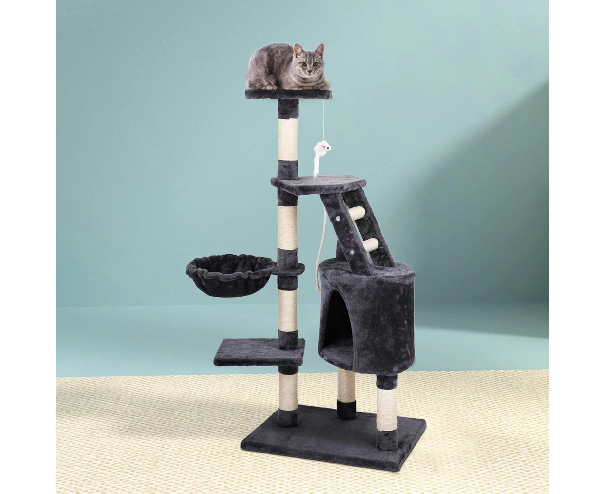 i.Pet Cat Tree 120cm Tower Scratching Post Scratcher Wood Condo House Bed Toys