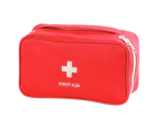 First Aid Bag - First Aid Kit Bag Empty for Home Outdoor Travel Camping Hiking, Empty Medical Storage Bag - Red
