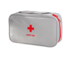 First Aid Bag - First Aid Kit Bag Empty for Home Outdoor Travel Camping Hiking, Empty Medical Storage Bag - Grey