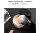 Retractable Kabuki Makeup Brush, Travel Face Blush Brush, Portable Powder Brush With Cover For Blush, Bronzer, Buffing, Flawless Powder Cosmetics