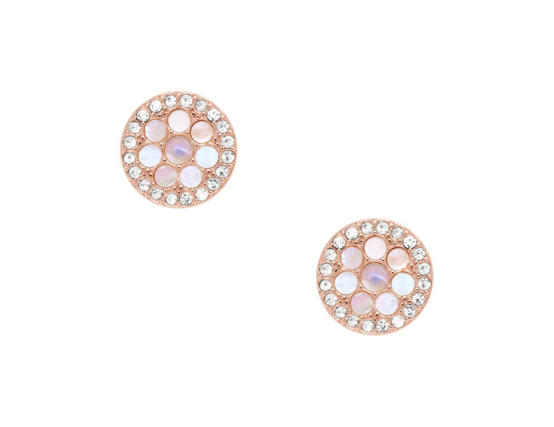 Fossil Mop Rose Gold Earring JF02906791