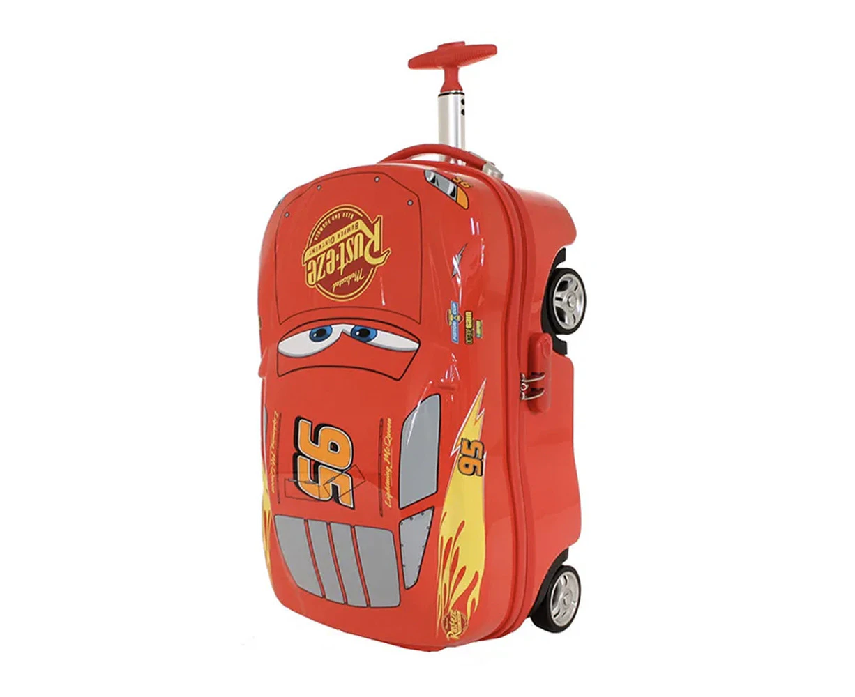 Lightning Mcqueen 19" Hard Case Wheeled Trolley Onboard Luggage Travel Bag