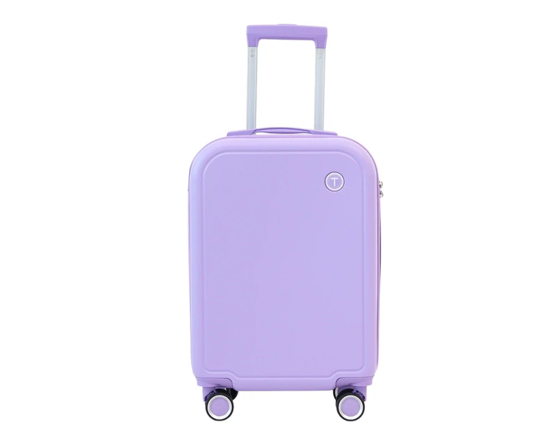 TPartner Hardshell Cabin Luggage Bag Travel Carry On TSA 20" - Purple