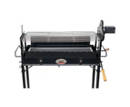 Cyprus Spit Roaster Rotisserie- Charcoal BBQ Grill- Multi Skewer | Flaming Coals