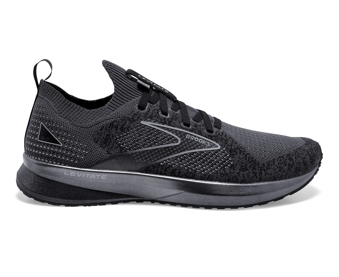 Brooks Men's Levitate StealthFit 5 Running Shoes - Black/Ebony/Grey