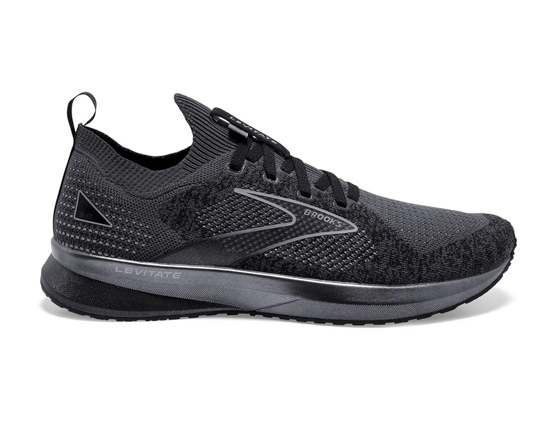 Brooks Men's Levitate StealthFit 5 Running Shoes - Black/Ebony/Grey