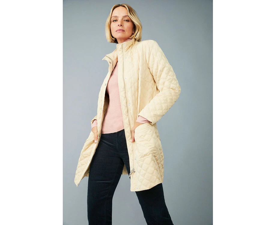 Emerge Quilted Coat - Womens - Tan