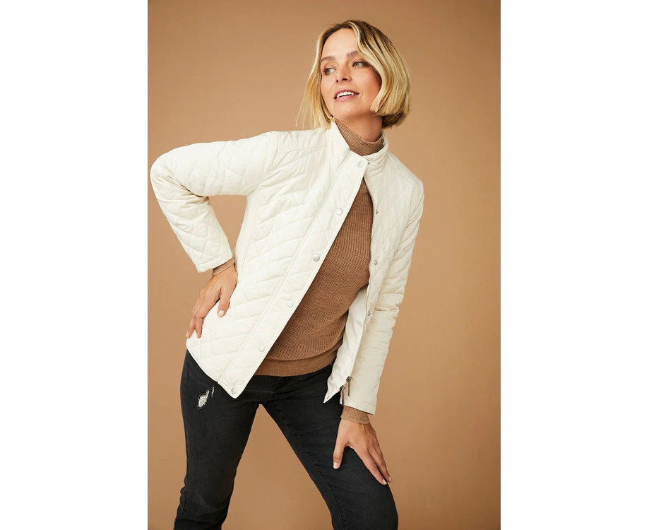 Emerge Quilted Jacket - Womens - Taupe