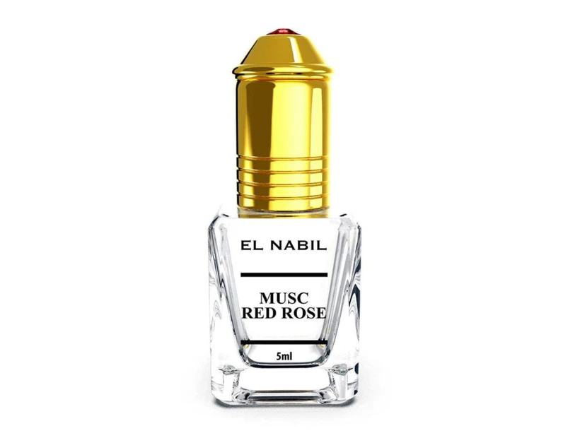 MUSK RED ROSE Perfume Extract 5ml Natural Essential Oil For Women Romantic Scent Of Purity With White Musk