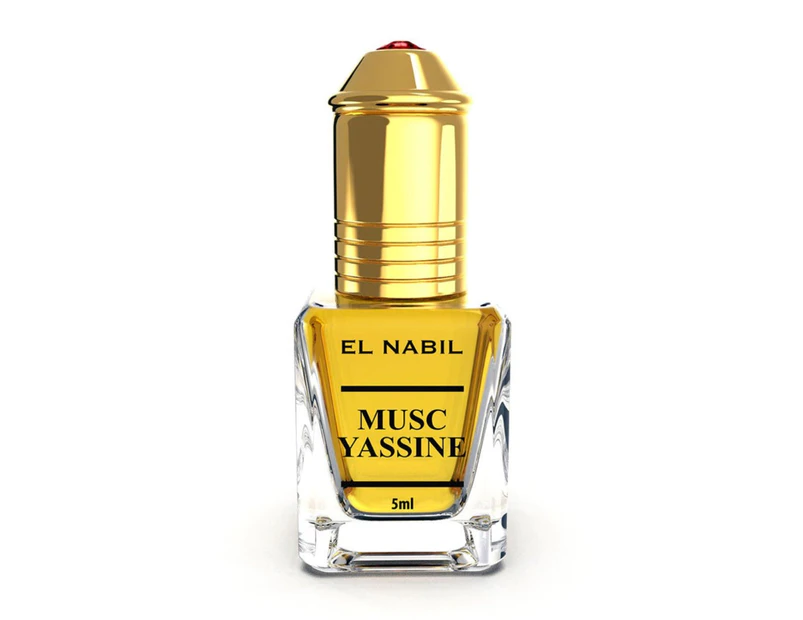 MUSK YASSINE Natural Perfume Extract Oil 5ml - Perfumes For Men - Oriental Woody Musk Fragrance 0.169 Fl.oz.
