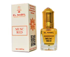 MUSK RED Concentrated Perfume Oil For Unisex 5ml Alcohol Free - Natural Aromatic Spicy Vanilla Fragrance For Men And Women