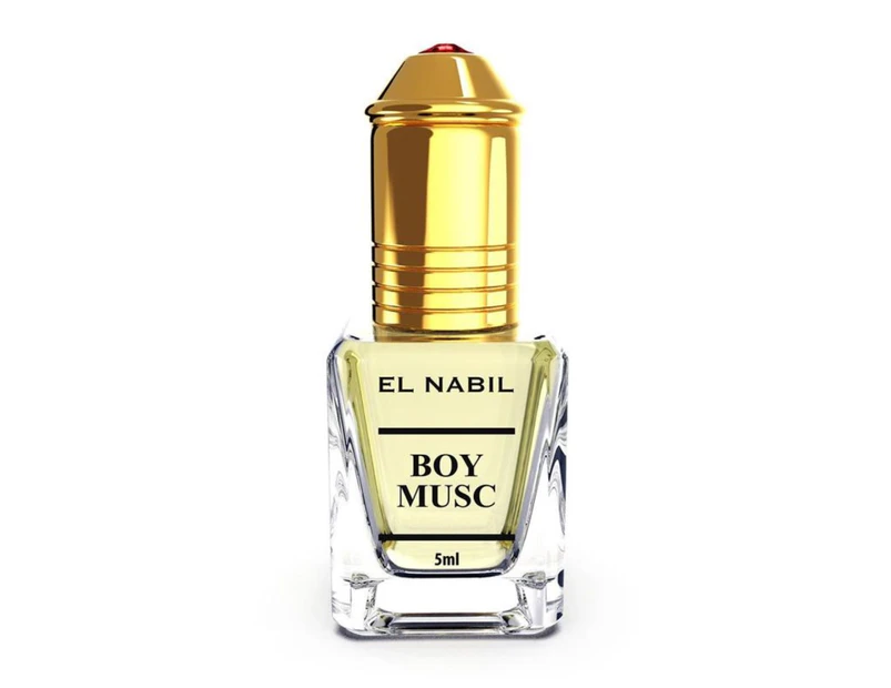 MUSK BOY Concentrated Perfume Oil For Unisex 5ml Alcohol Free - Natural Fresh Sparkling Fragrance For Men And Women